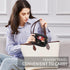 Clear Makeup Bag for Women Transparent Cosmetic Bag Case Clear Accessories Bag Portable Makeup Bag for Car (A/Black, M)