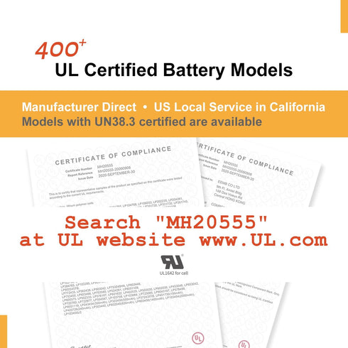 EEMB 3.7V Lithium Ion Battery 2000mAh 103454 Rechargeable Pack with Wire JST Connector for Speaker