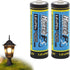(2-Pack) 3.2V LiFePo4 14430 Rechargeable Battery, 400mAh for Solar Panel Light, Tooth Brush, Shaver