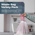 Pack 3 13 70 Count Matter Compostable Variety Gallon and Gallon Kitchen Trash Bags with Drawstring, Unscented, Durable