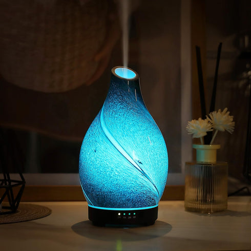 inrorans 160ml 7-Color Star River Aromatherapy Diffuser - Ultrasonic Essential Oil Diffuser with LED Night Light, Cool