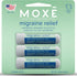 MOXE Migraine Relief Nasal Inhalers, Portable Aromatherapy Essential Oils for Headaches, 3 Pack, USA Made, Pure