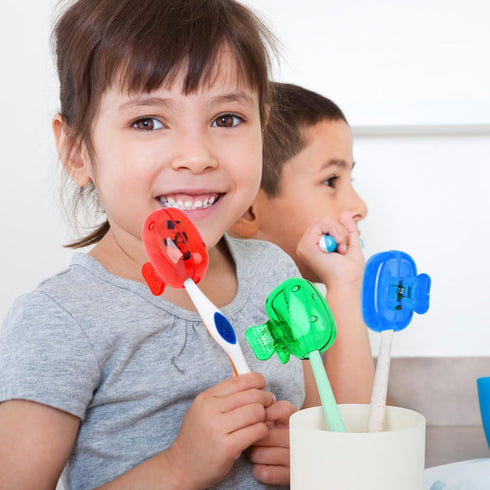 5 Pack Travel Toothbrush Head Covers, Protective Plastic Clip for Toothbrushes, Household Travel, Camping, Bathroom Use