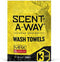 Hunters Specialties Scent-A-Way MAX Odorless Wash Towels, 12 Pack, 10"x12" Body Wipes