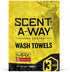 Hunters Specialties Scent-A-Way MAX Odorless Wash Towels, 12 Pack, 10"x12" Body Wipes