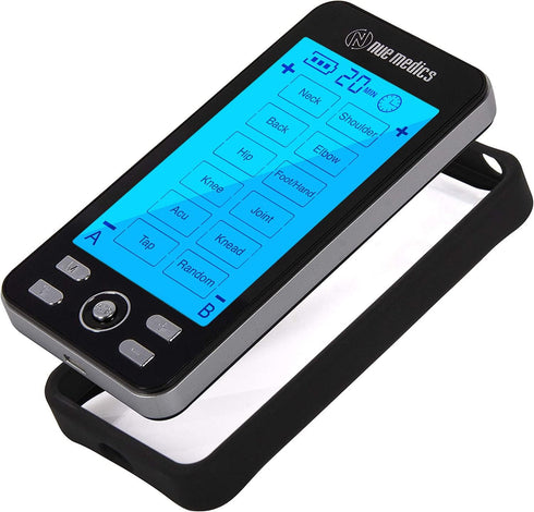 Tens Unit Machine Pulse Massager for Pain Relief, Rechargeable Muscle Stimulator Device with 24 Massage Modes, 10 Pads