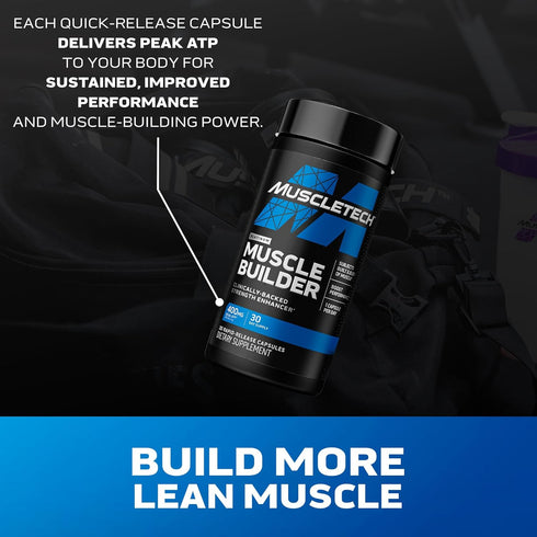 Muscletech Nitric Oxide Supplements for Men & Women, Muscle Builder (60 Capsules) for Enhanced Strength & Performance