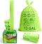 Mazatzal 10-13 Gallon Compostable Trash Bags Handle-Tie, Heavy Duty Thick 0.87 Mil, 49.21