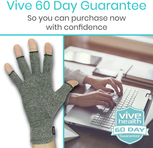 Vive Arthritis Gloves for Men and Women, Rheumatoid Compression Hand Glove for Osteoarthritis Pain Relief
