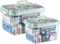 UNITED FLAMES 2-Pack Clear Medicine Storage Box, First Aid Box Empty with Locking Lid