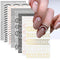 Line Nail Art Stickers, 3D Curved Lines Decals, Gold Silver Black Adhesive Tapes for French Nail Design, 8 Sheets