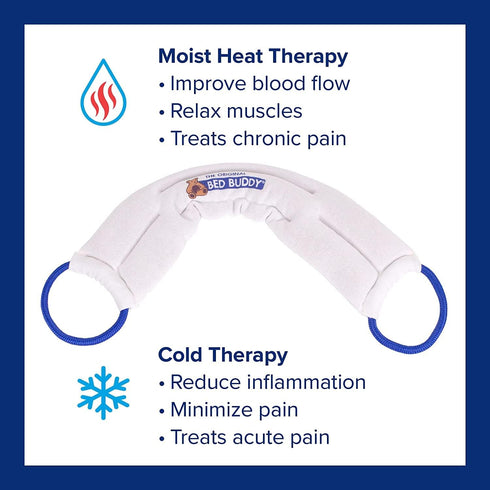 Bed Buddy Neck Heating Pad, Microwave Heating Pad, Heated Wrap for Sore Muscles, Cramps, Neck Warmer