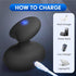 MANFLY Fully Waterproof Massage Ball, Portable Handheld Neck Massager, Multifunctional Rechargeable Muscle Massage Tool