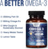 Omega 3 Fish Oil Triple Strength 2000 mg Softgels | 60 Fish Oil Softgels | Natural Brain Heart Joint Health & Immune