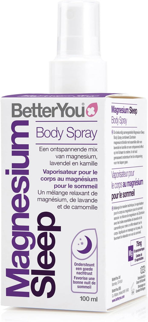 BetterYou Magnesium Sleep Body Spray, 3.38 oz - Lavender and Chamomile