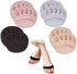 Reusable Honeycomb Fabric Forefoot Pads, Soft Ball of Foot Cushions for Women Men - Pain Relief (Black, Beige, Grey,