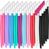 Yaomiao 50 Pieces Rubber Nail Cuticle Pusher, Bulk Plastic Handle Nail Art Tools for Men and Women