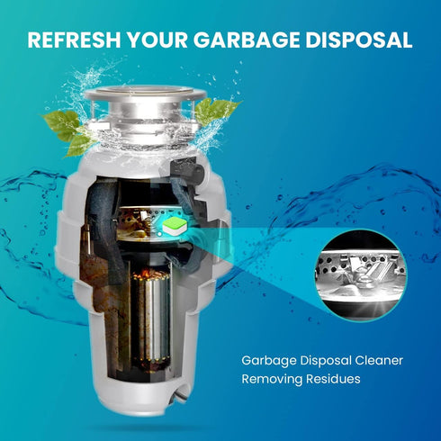 Maravello Garbage Disposal Cleaner, 28 Tablets - Sink Foaming Freshener Pods with Apple Fresh Formula