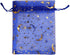 SUNGULF 100Pcs Sheer Organza Drawstring Pouches, 4x5 Inches, Blue, Wedding Party Favor Bags
