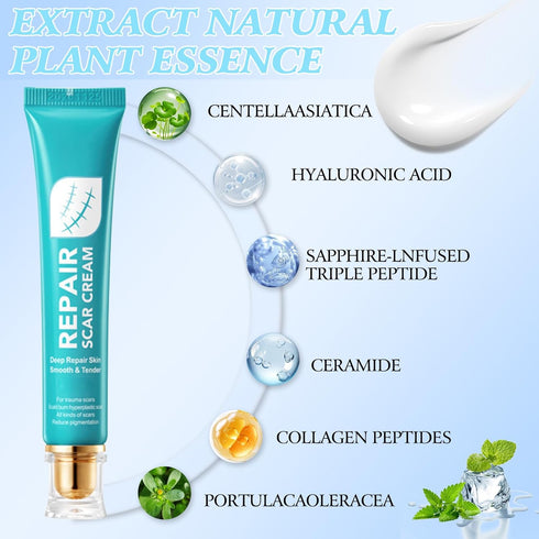 Nmoiat 2pcs Scar Cream for Men And Women, Scar Repair Cream, Skin Smoothing Firming, Skin Scar Removal Repair