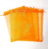 UHANGETH 100 Pcs 6x9 Inch Orange Drawstring Organza Gift Bags, Jewelry Party Wedding Favor Pouches