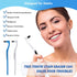4-Pack Dental Tooth Stain Removers, Ergonomic Tools for Effective Plaque and Tartar Cleaning