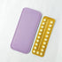 Packets 5cm 11cm Birth Control Pill Case Holder for Mini Pill x (Purple)