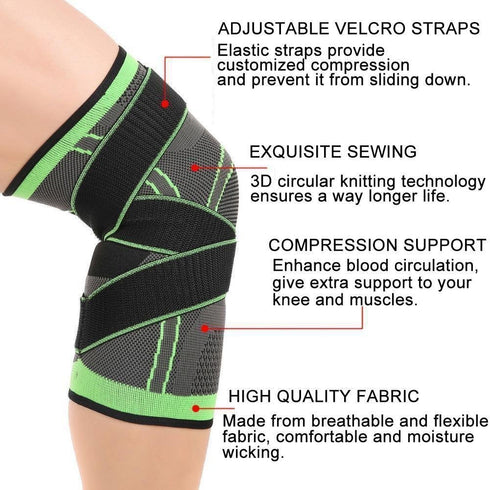 Compression Knee Sleeve Knee Brace - Support for Men & Women, Pain Relief for Running, CrossFit, Basketball