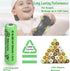 Zsolarigt 300mAh 1.2V 10 Pack,1.2 Ni-Mh AA Solar Light Rechargable Batteries Volt Double A Battery for Outdoor Garden