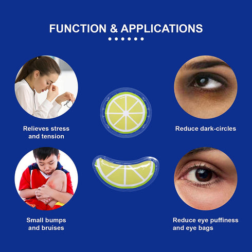 Gel Ice Pack Reusable Cooling Eye Pads, Hot Cold Treatment for Redness and Pain Relief