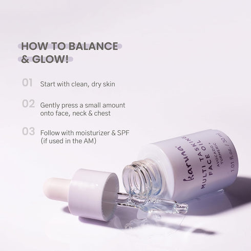 Karuna Skin Multi Tasking Face Oil, Hydrating & Moisturizing Facial Oil for Women & Men, 30 ml, Radiance-Boosting