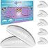 GMS Optical 1.8mm Reg-Thin/18mm Long Length Anti-Slip Adhesive Contoured Silicone Nose Pads for Glasses (5 Pair)