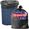 Reli. SuperValue 33 Gallon Heavy Duty Trash Bags | 50 Count | Made in USA | Black Multi-Use Garbage Bags
