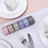 Whaline Morandi Satin Ribbon, 6 Rolls Pastel Silk, 1 Inch x 5 Yard for Wedding, Bridal, Baby Shower Decor
