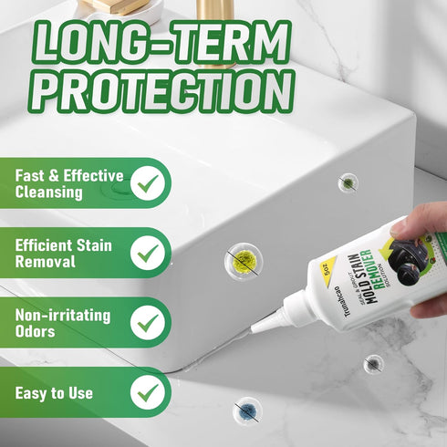 Trunahcao Stain Remover Gel Cleaner, Home Stain Remover Cleaner for Front Loader Washing Machine Black Stain Removal