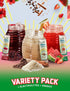 Pack KLASS VIDA Hydration + Energy Electrolyte Drink Mix Variety with Hibiscus, Coffee Horchata & Strawberry