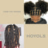 HOYOLS 600pcs Black Hair Rubber Bands, 3/4” Mini Elastics for Baby Toddler Girls, No Damage Hair Ties