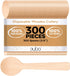 300 Pack of 3.9 inch Disposable Small Wooden Spoons, Biodegradable Mini Sample Spoons