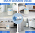 VOK 4 4 78 Counts Gallon Trash Bags Drawstring, Gallon Garbage Bags, Small Trash Bags for Office, Kitchen, Bedroom