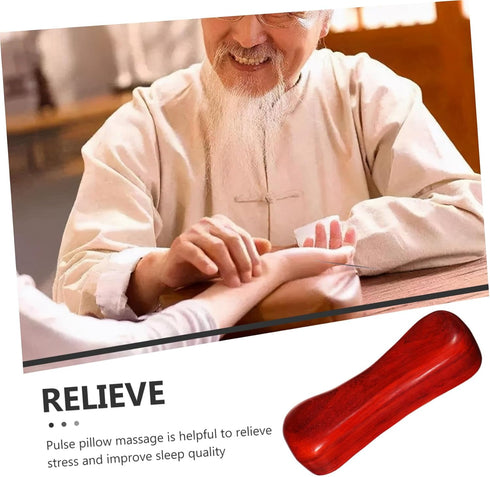 Wooden Wrist Pulse Pillow Comfortable Multi-Function Pulse Cushion for Nursing and Hospital Use Therapeutic Hand