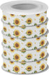 YKZEYK 1/2" 25 Ribbon for Gift Wrapping Sunflowers Leaves White Pattern Fabric Ribbon Yards, Thick Gift Wrap Ribbons