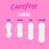Carefree Acti-Fresh Extra Long Unscented Body Shape Pantiliners - 93 Count, Packaging May Vary