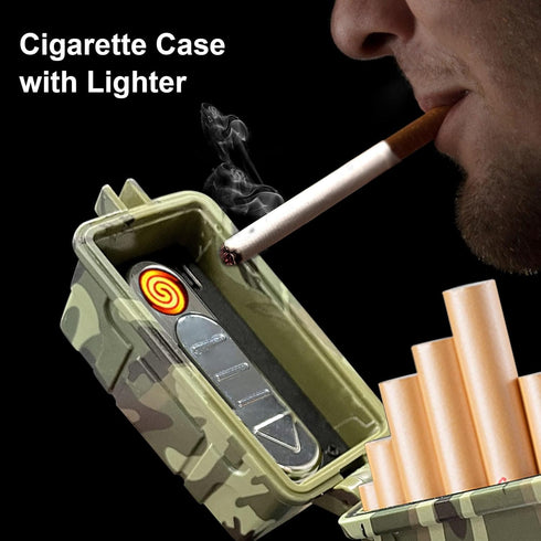Waterproof Cigarette Case, Multipurpose Holder for 20pcs 85mm King Size Cigarettes for Outdoor Use
