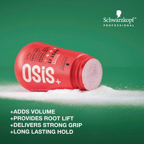 OSiS+ Dust It - Mattifying and Texturizing Volume Powder, Long-Lasting Hold, Strong Control for Different Hair Styles