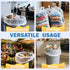 Mineororo 30 33 35 250 Count Commercial Gallon Clear Trash Bags, High Density Garbage Bags, Made in USA, Recycling
