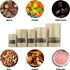 100 Pcs Resealable Kraft Paper Bags, Stand Up Pouches with Matte Window, Zip Lock Food Storage Bags (Kraft Paper,