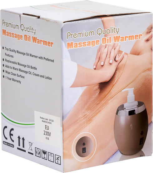 Master Massage Golden Touch Single Bottle Massage Oil Warmer-Professional Lotion Heater- Original Design Massage Cream