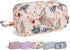 Narwey Large Makeup Bag, Travel Cosmetic Organizer Toiletry Bag for Women (Beige Flamingo, Large)