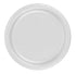 Party Favors Plus 24 Plates 9" Paper Dinner Lunch Plates Wax Coated - White