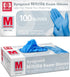 Basic Medical Nitrile Exam Gloves, Powder-Free Non-Sterile Food-Safe Cleaning Disposable Glove, Blue 100Pcs